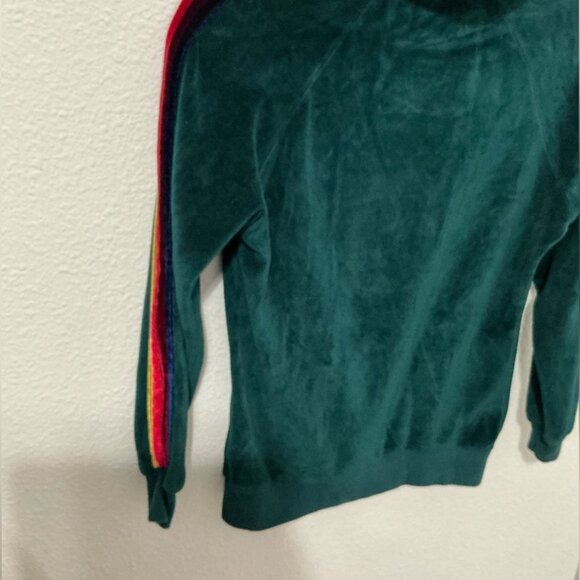 Aviator Nation Classic Velvet Pullover Hoodie Sweatshirt Size XS - Picture 5 of 8